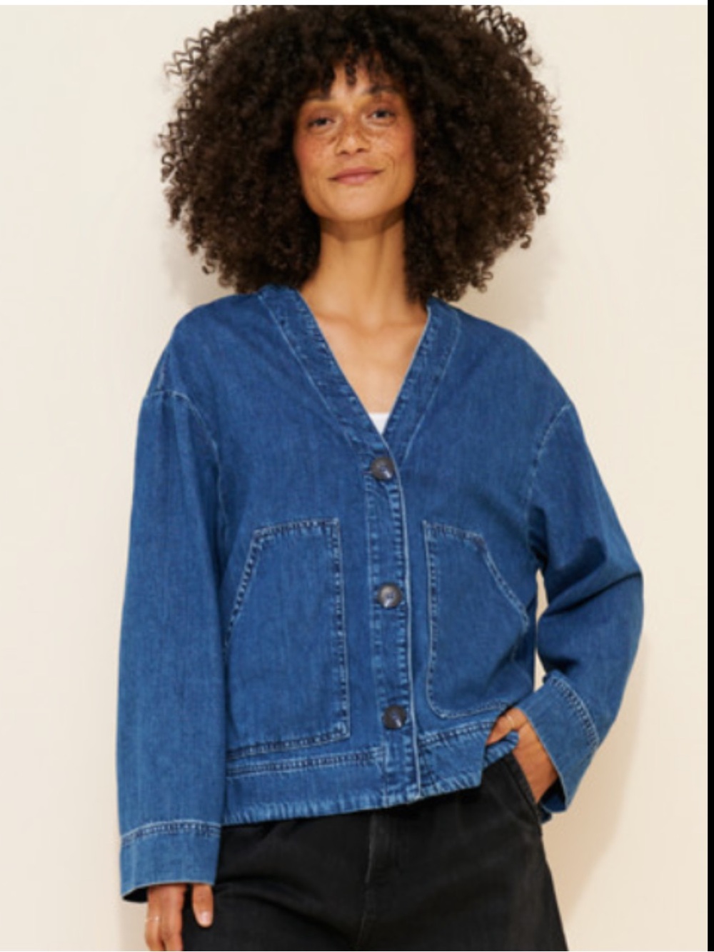 NWOT Free People We The Free Mimi Denim Jacket